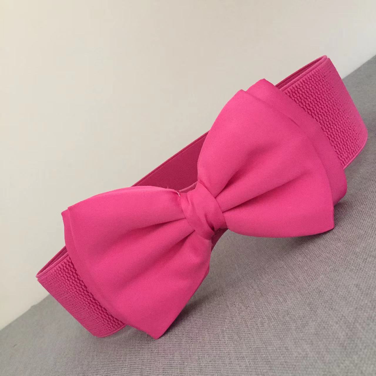 Women's Elastic Belt Bow Elastic Waist Seal