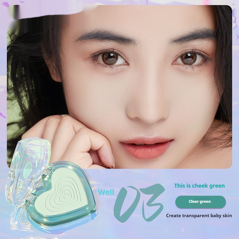 Makeup Love Blusher Plate Women's Nude Color Gradient Two-color Rouge