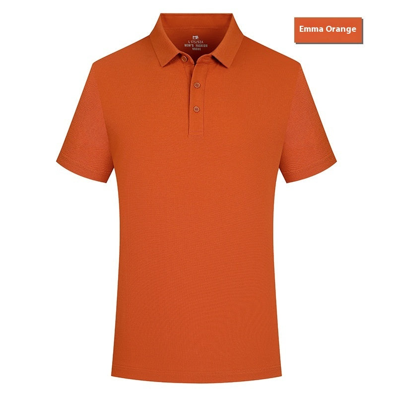 Summer Lapels Short Sleeve Overalls 5A Grade Antibacterial Xinjiang Cotton