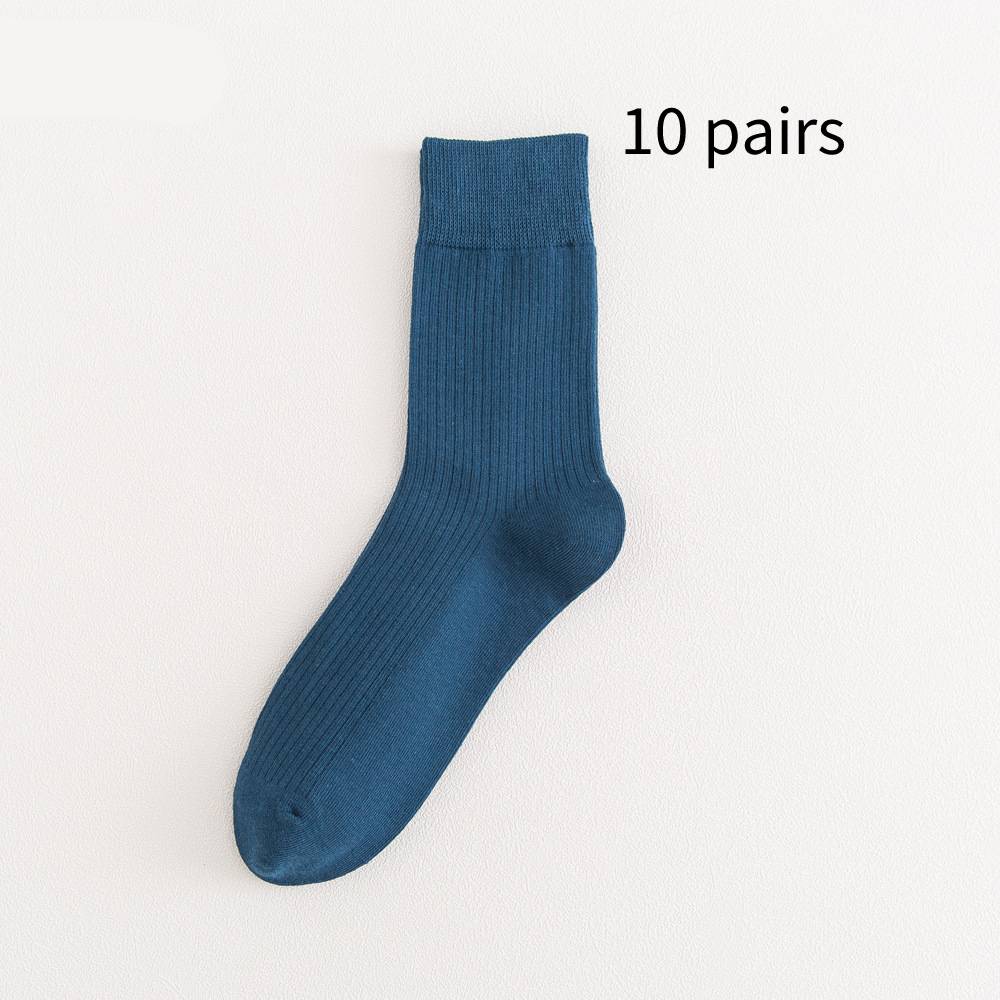 Solid Color Vertical Stripe Deodorant Business Stockings