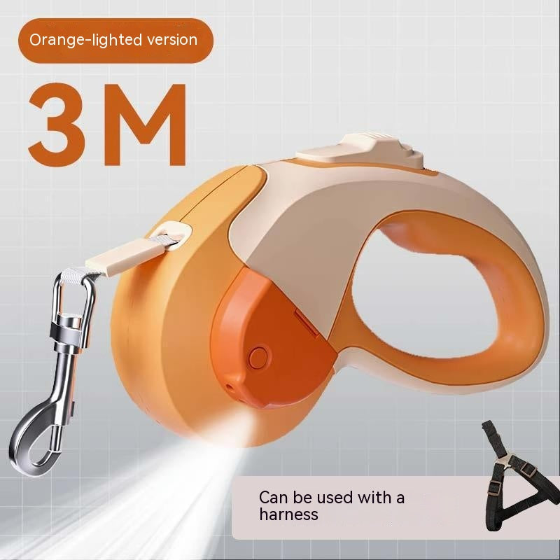 Retractable Luminous Automatic Hand Holding Rope Outing Pet Supplies