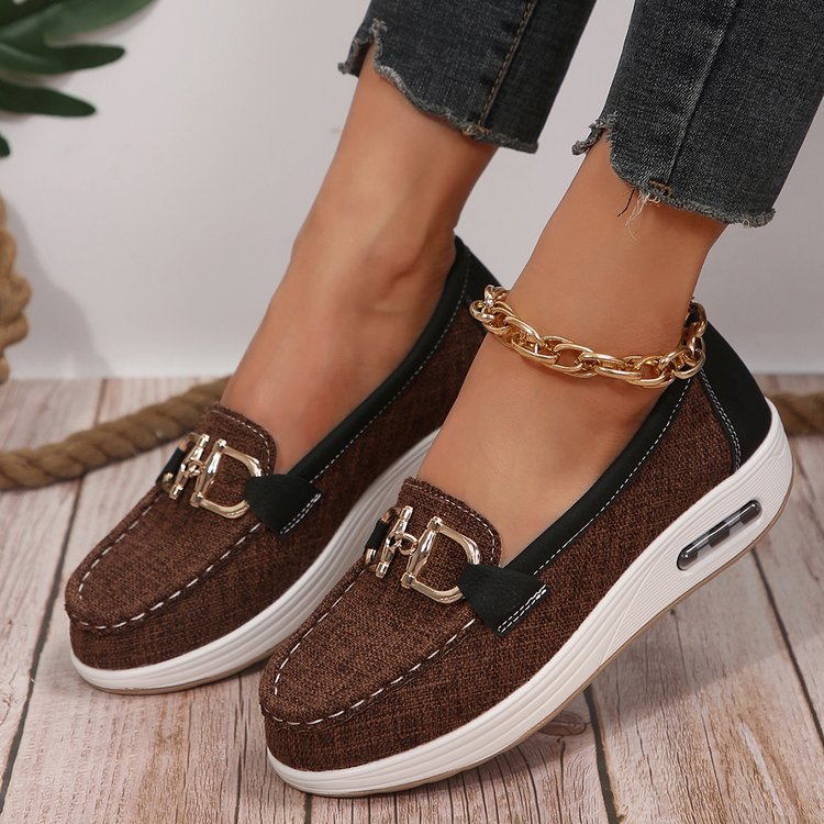 Fly-kit Mesh Metal Casual Pumps Letvægts Dame