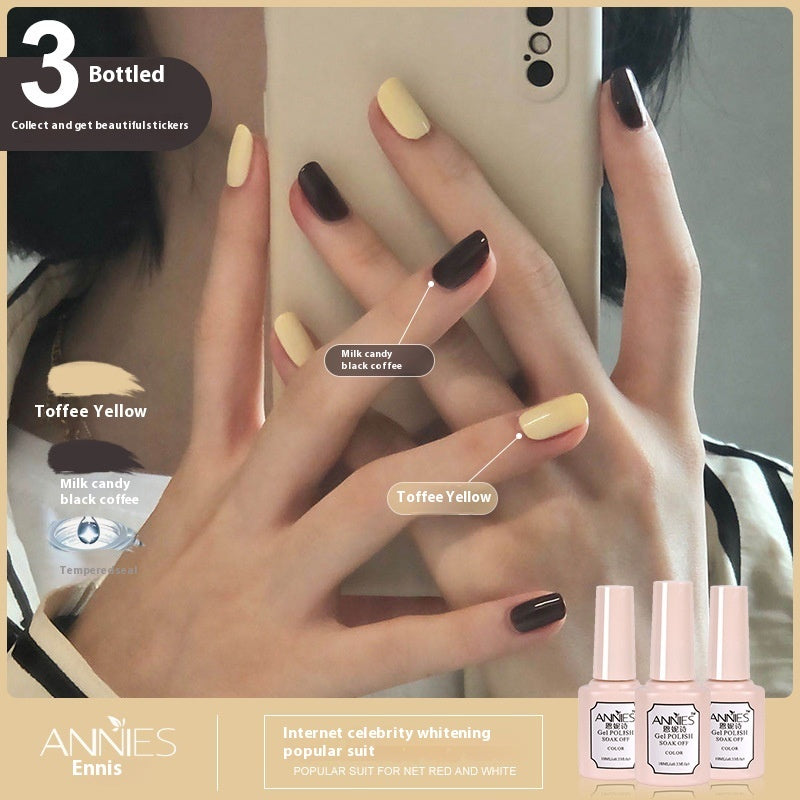Women's Three-color New Ice Jelly Nude Color Gel Nail Polish Suit