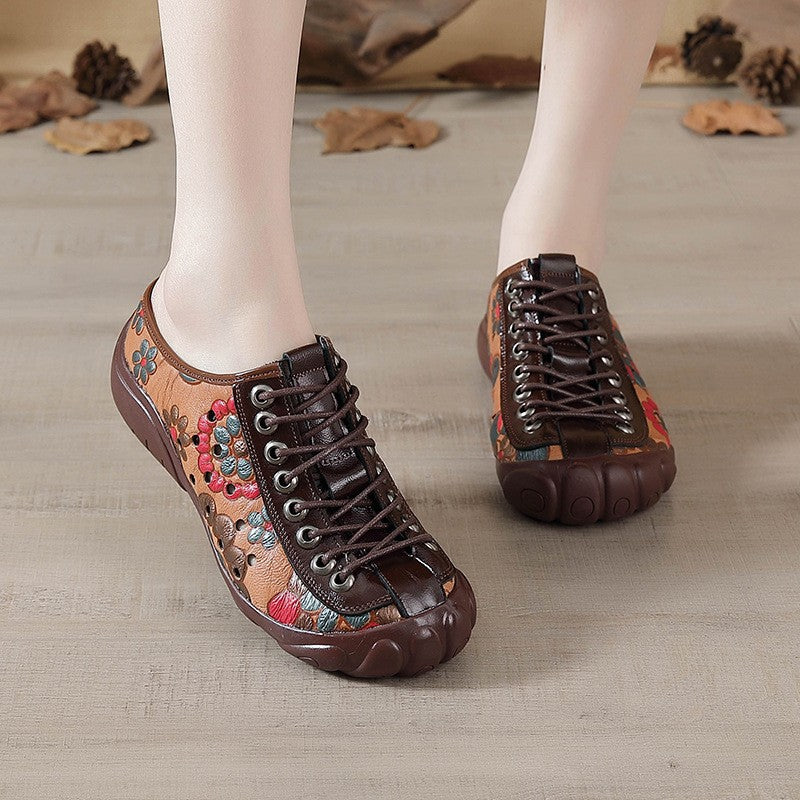 Womens Fashionable Printed Casual And Durable Sneakers