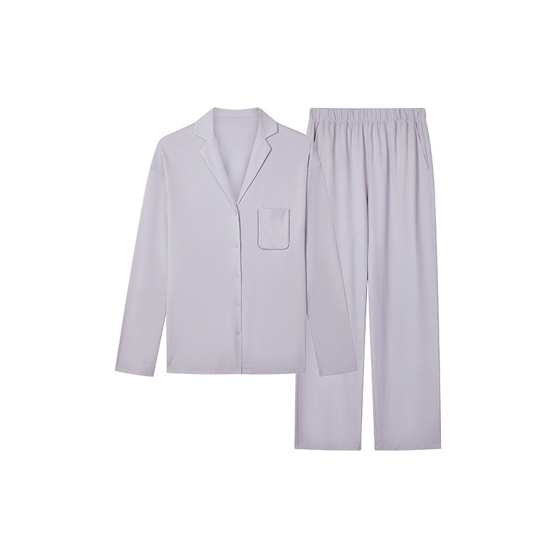 Cloud Cotton Cardigan Modal Couple Pajama Set