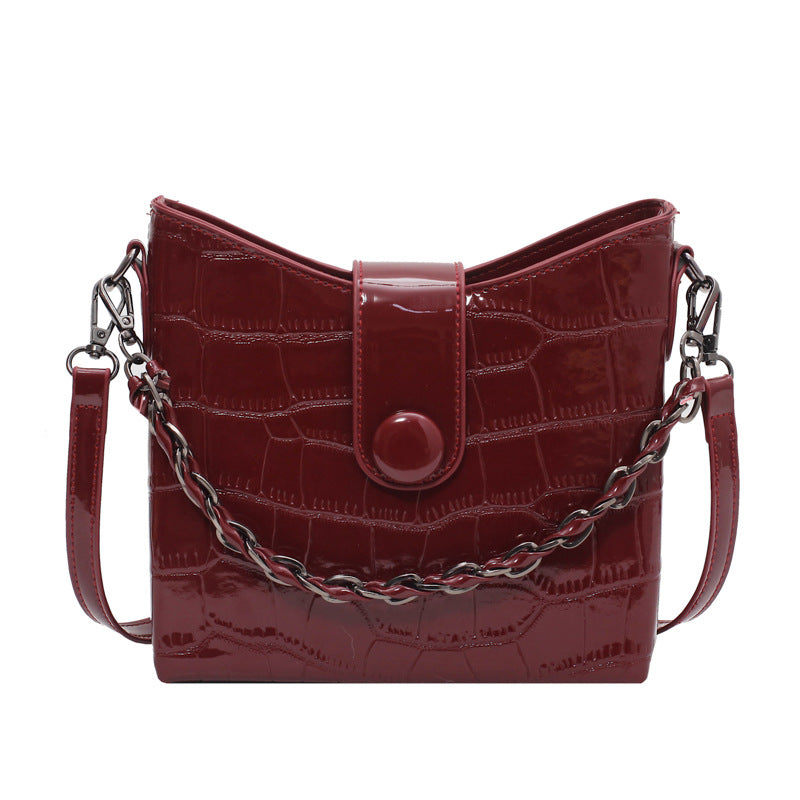 PU Bag Casual Dumpling Bag Light Portable Messenger Bag