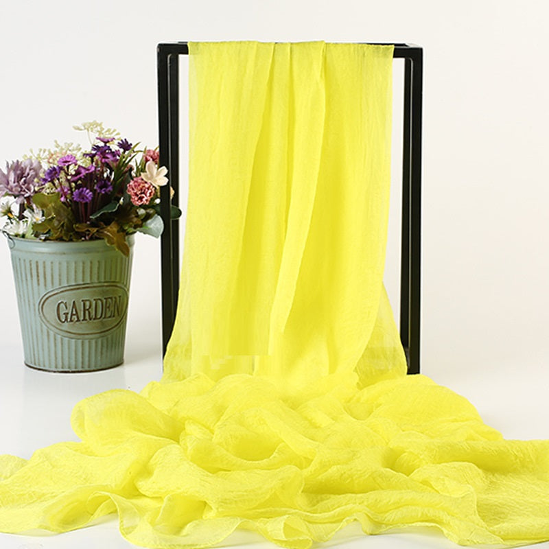 Summer New Simulation Silk Scarf Ladies Sun Protection Shawl