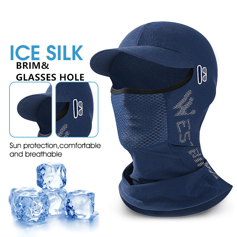 Cycling Mask Ice Silk Sunscreen Headgear Motorcycle Helmet