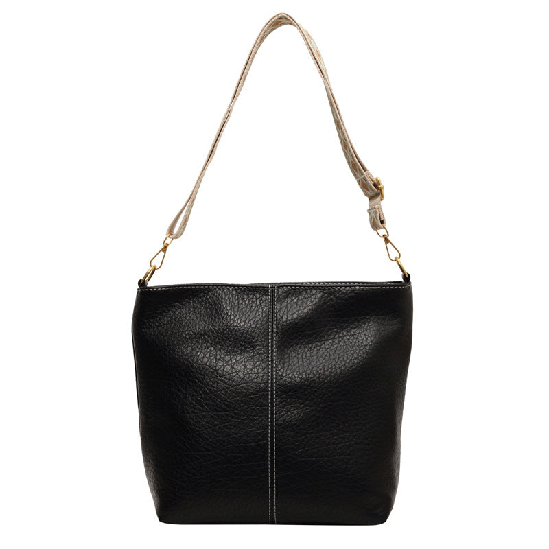 New Simple Leisure Bucket Bag Minority Fashion Shoulder Bag
