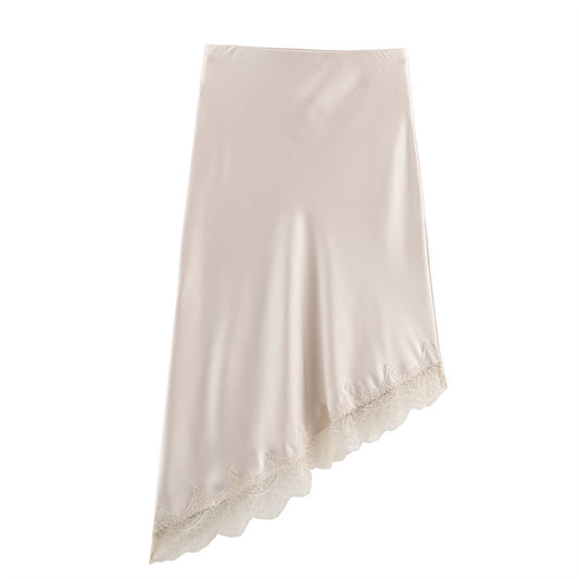Elegant Silk-textured Skirt For Women