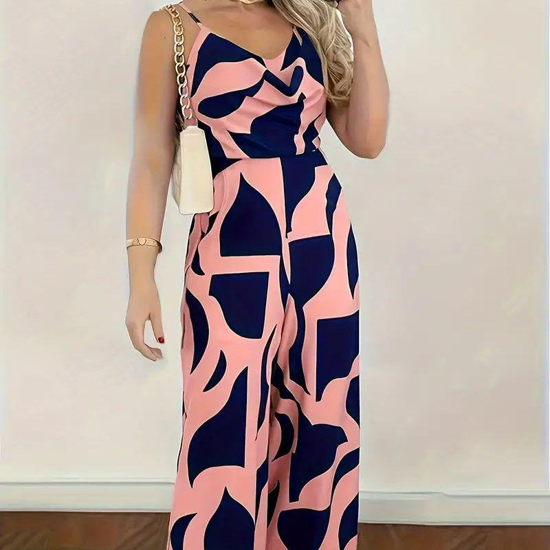 Fashion Trend Polyester Fiber Women's Jumpsuit