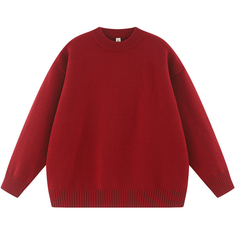 Women's Autumn And Winter Solid Color Loose Sweater