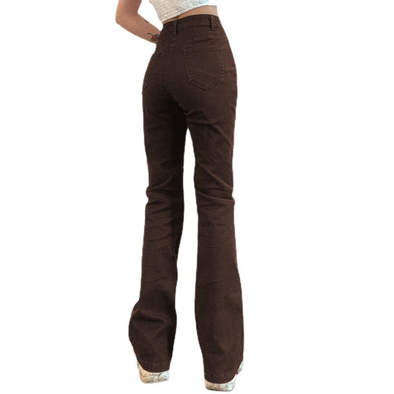 High-waisted Slim Slimming Hip Jeans