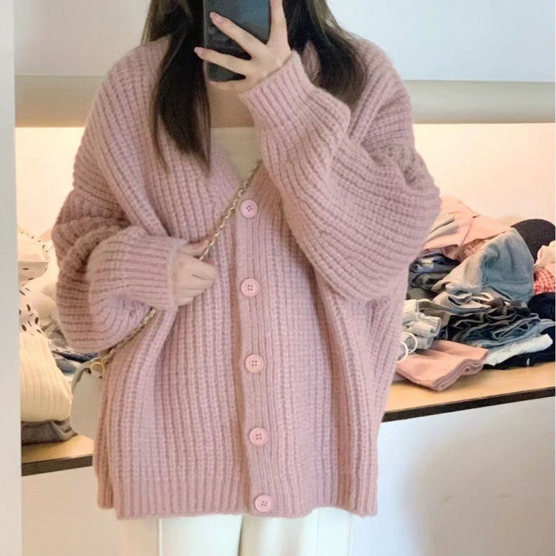 Sweater Cardigan Autumn Coat Idle Style Sweet