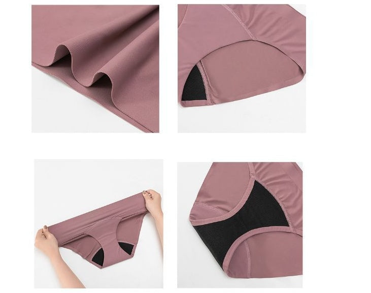 Women's Fashion Casual Seamless Ice Silk Physiological Underwear