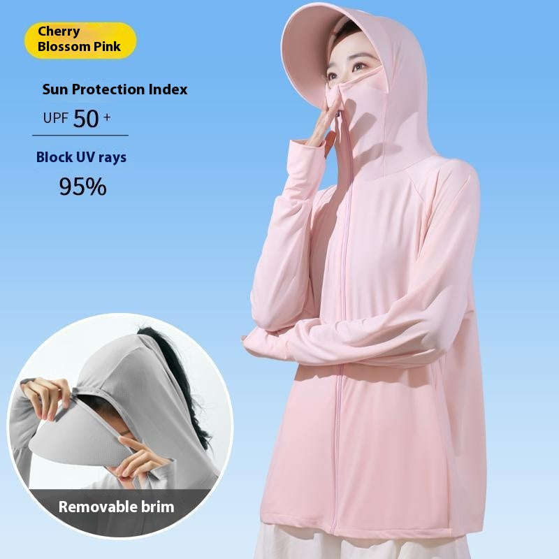 Women's Sun Protection Thin Breathable Hood Coat