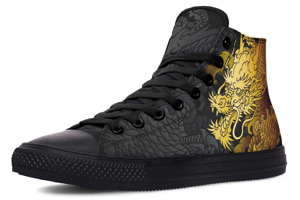 Men's And Women's Fashion Color Printing High-top Canvas Shoes