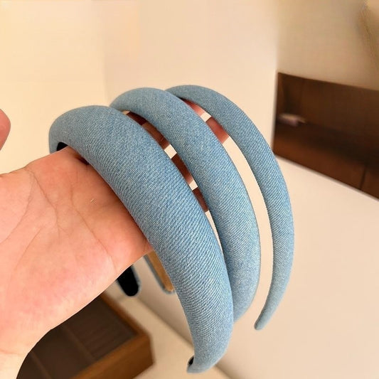 Women's Retro Minority Temperament Denim Fabric Headband
