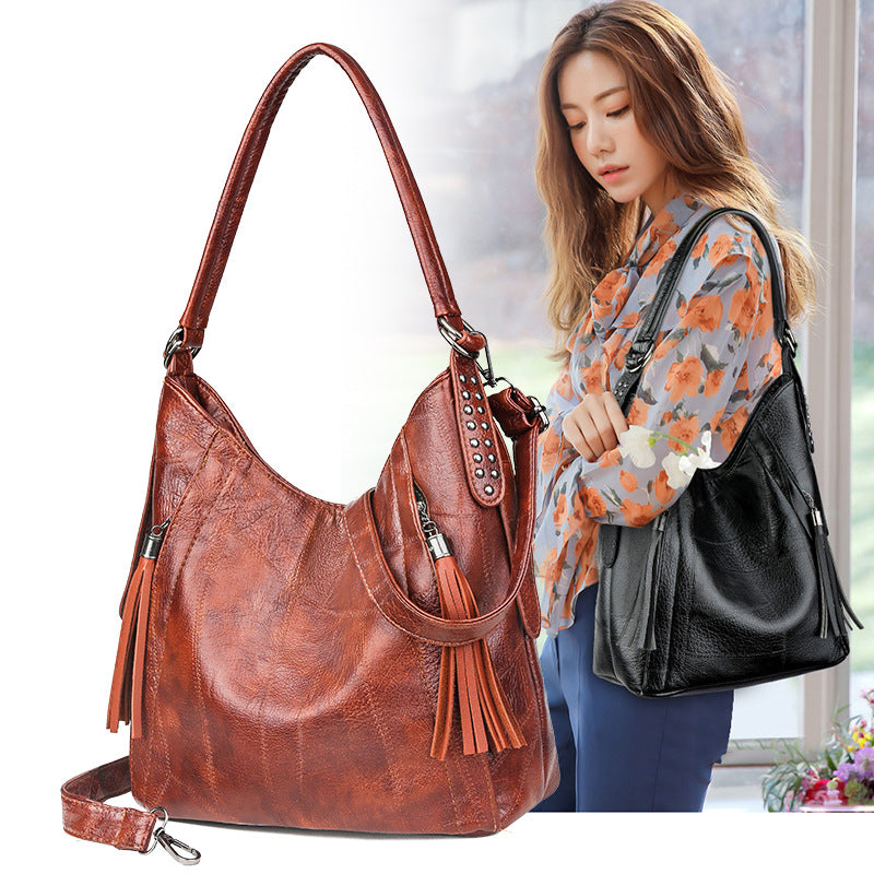 Handbag Large Capacity Mother Bag Pu Leather