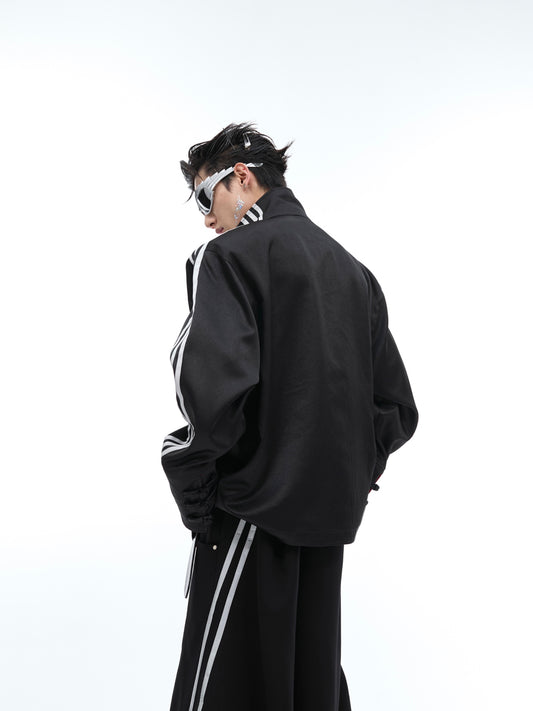 Stand Collar Buckle Jacket Coat