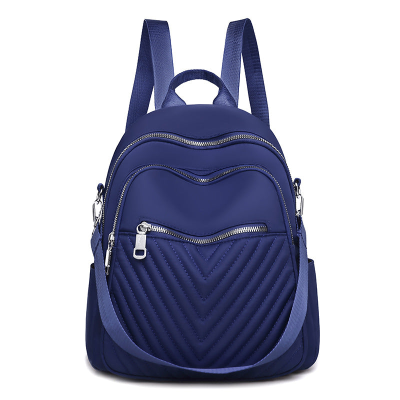 Ladies New Large Capacity Embroidery Thread Oxford Cloth Fashion Travel Backpack