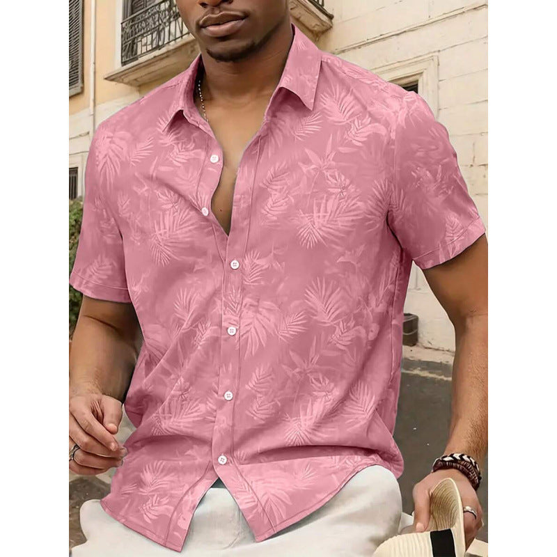 Men's Short-Sleeve Casual Fashionable Personalized Shirt