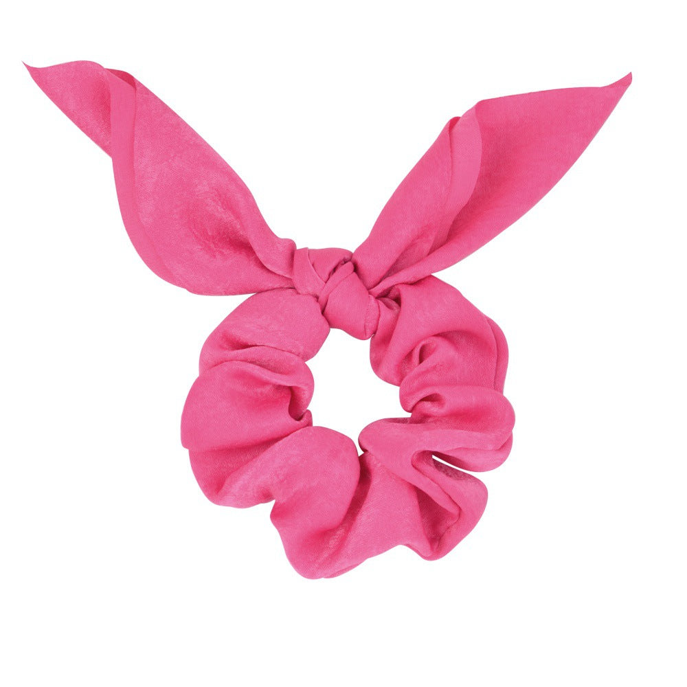Simple fashion candy solid color rabbit ears head circle