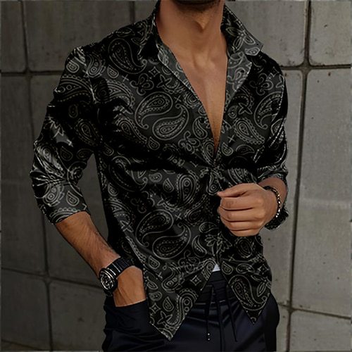 Polka-dot Loose-fitting Long Sleeve Printed Shirt