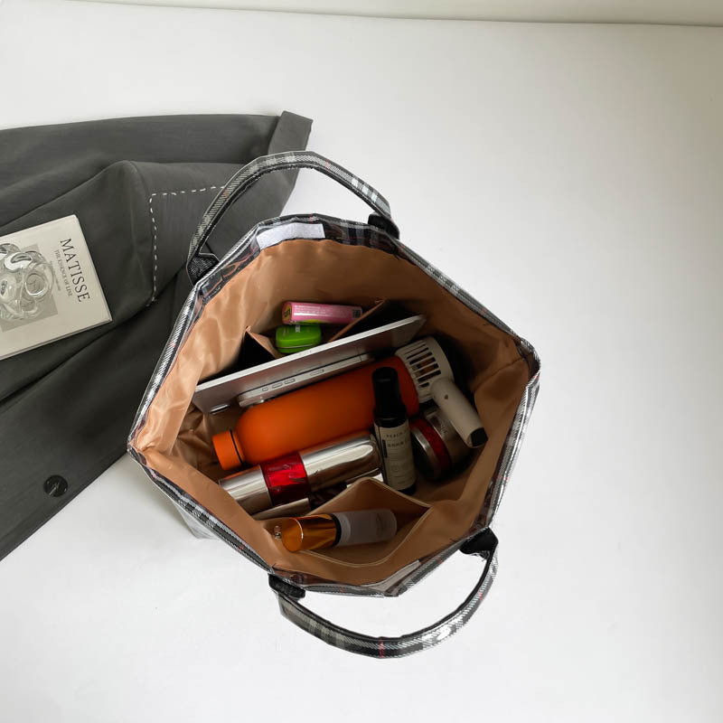 Retro Vandtæt Dupont Paper Skuldertaske Moderigtig Og Rummelig Til Pendling