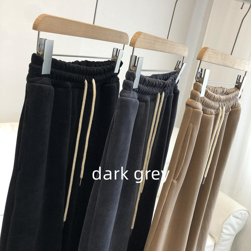 Women's Warm Plush Sports Casual Pants