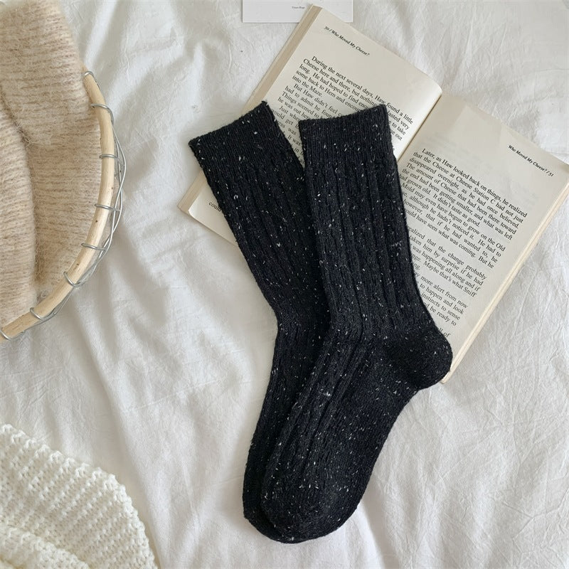 Womens Thick Insulated Wool Mid-calf Socks