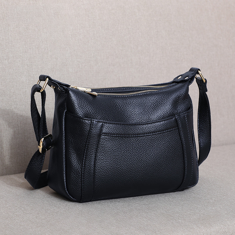 First Layer Cowhide Mother Bag Large Capacity Shoulder Bag