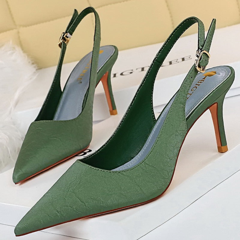 Simple Retro Banquet Women's Shoes Stiletto High-heeled High-heeled Shoes
