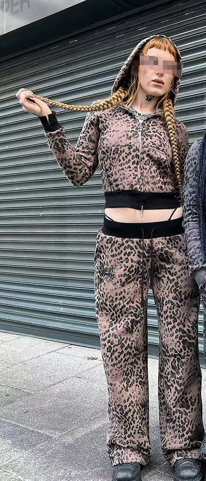 Casual Printed Zipup Hoodie