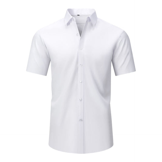 Lightweight Stretchy Wrinkle-resistant Long-sleeve Shirt For Men That Requires No Ironing