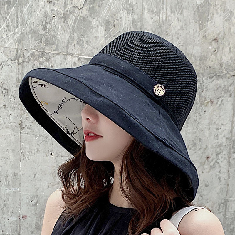 Summer Bucket Hat Women's UV Protection Big Brim Sun Hat