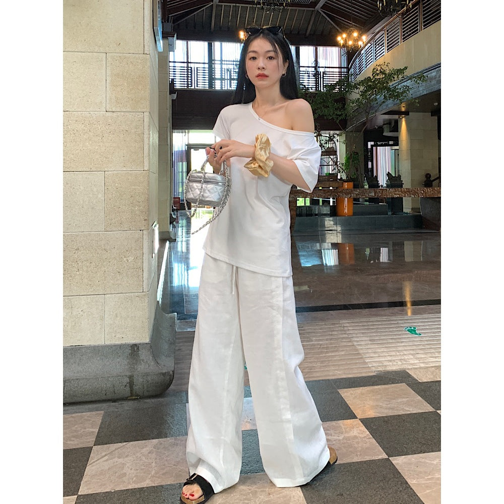 Loose Slimming And All-matching Casual Wide-leg Pants