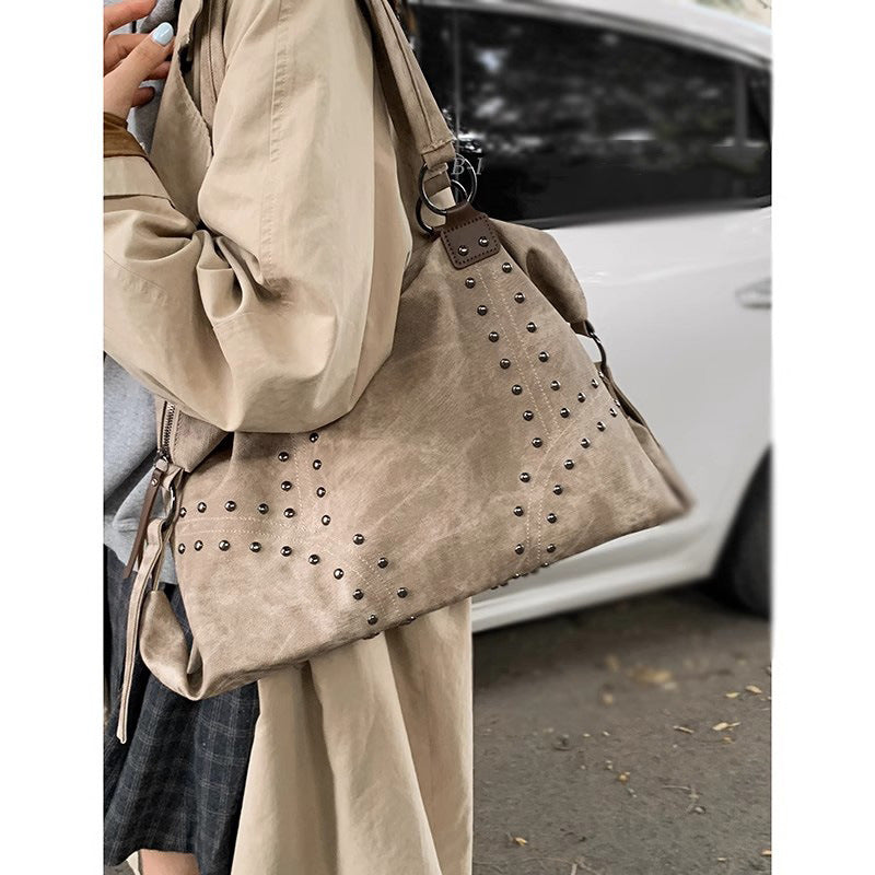 Post-apocalyptic Vintage Minimalist Tote Bag With A Large Capacity