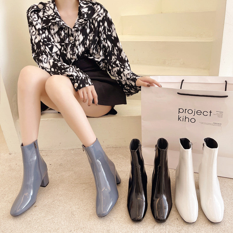 Fashion All Match Skinny Martin Boots Shoes
