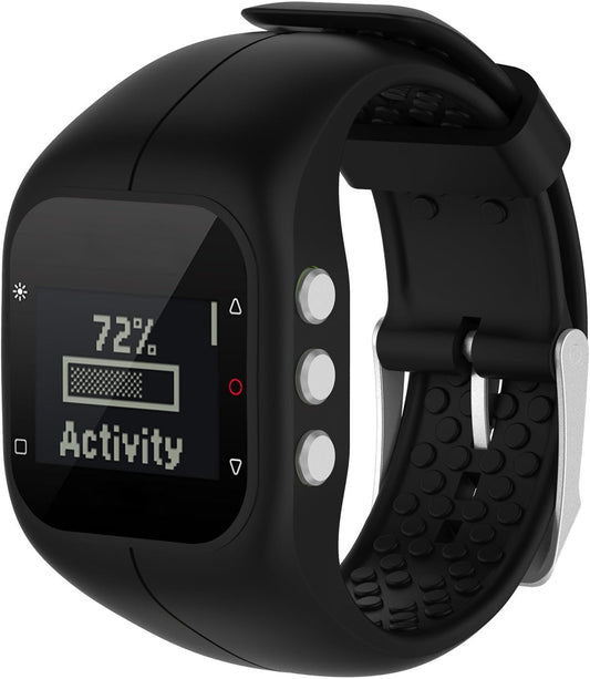 Watch Strap Compatible with Polar A300,Adjustable Silicone Sports Strap Replacement Band for Polar A300 Smart Watch