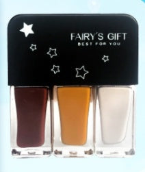 Three-in-one DIY No-bake Tearable Sequined Nail Polish Set