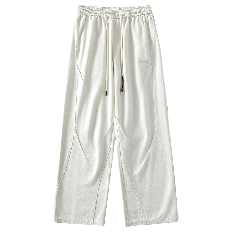 Women's Straight Wide Leg Mopping Casual Pants