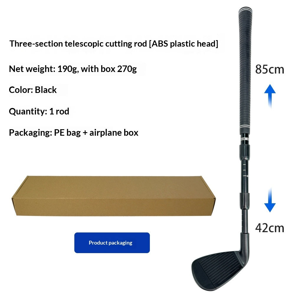 Golf Three-section Telescopic Cutting Rod Indoor And Outdoor