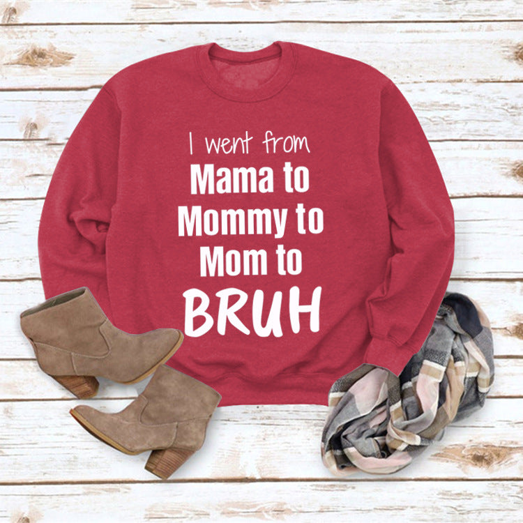 Gid jeg gik fra Mama til løs sweater med rund halsudskæring