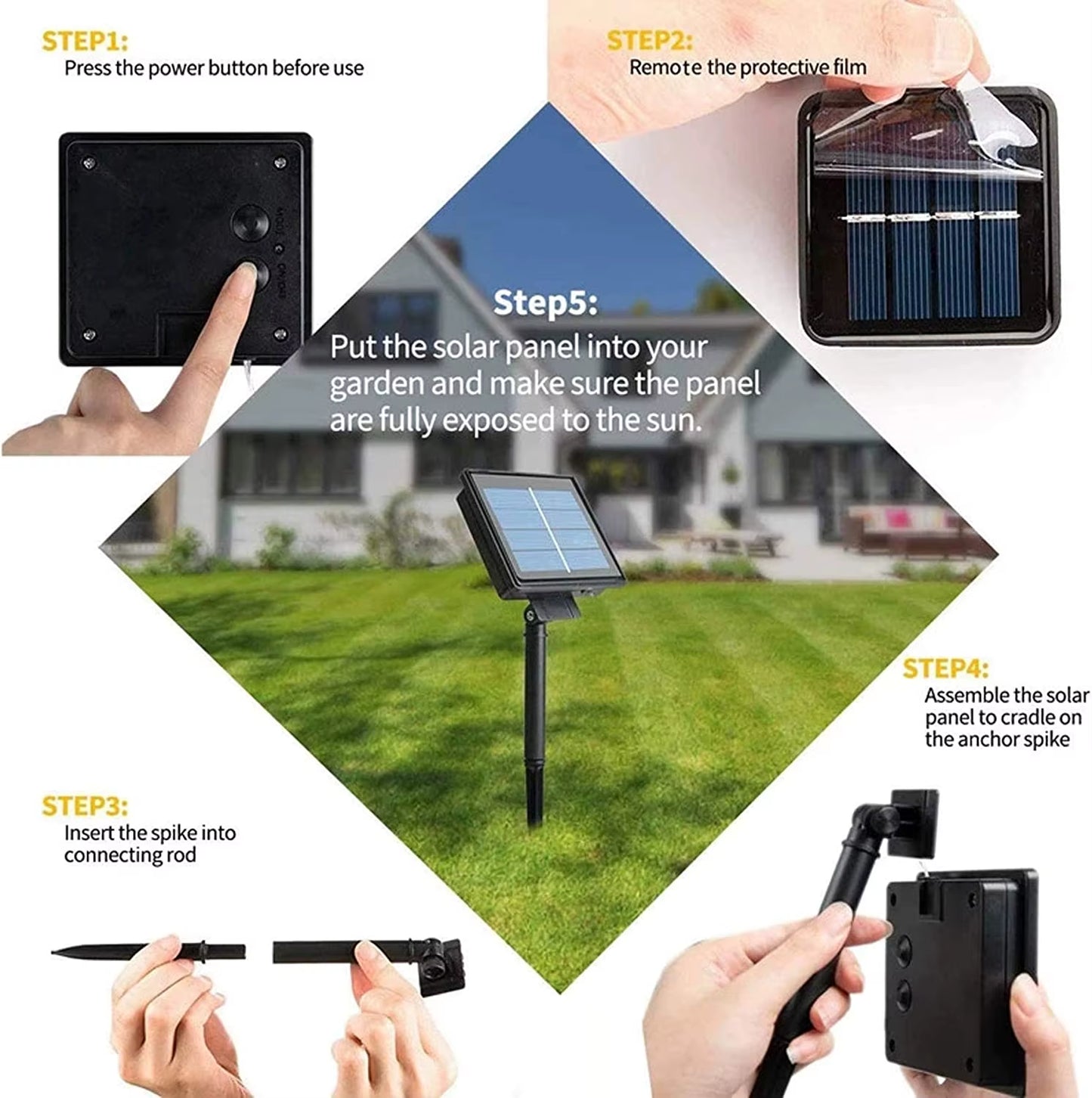 Outdoor Solar Fiber Optic Butterfly String Lights - 11.9Ft Waterproof LED Decor for Garden, Patio, and Party