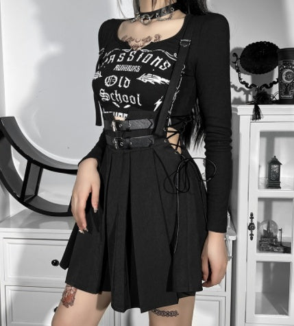 High Waist Strap Women's Half-length Dress