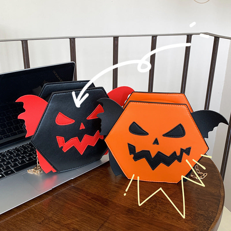 Damemode Halloween Græskarformet Crossbody Skuldertaske