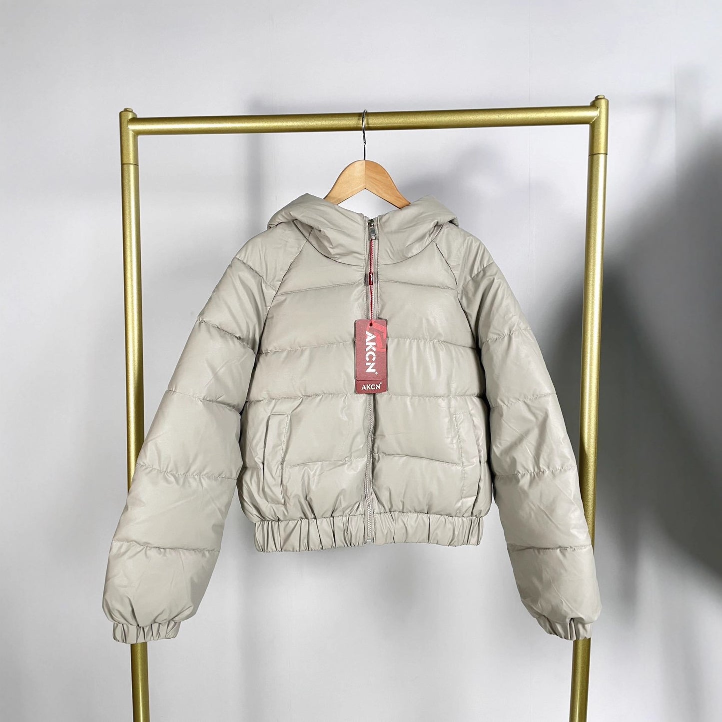 Hooded High Waist Ultra Short Cotton Jacket