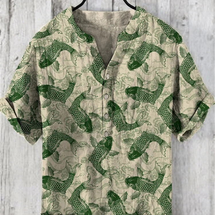 Digital Animal Style Short Sleeve Shirt