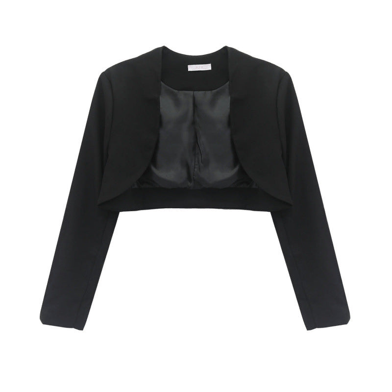 Women's Versatile Cover-up Black Cardigan